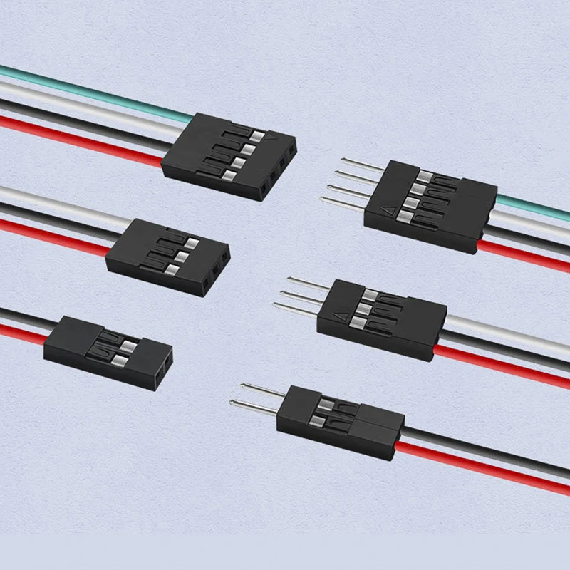 

Keszoox Molex5057-9002/3/4/5/6P Комплект Dupont 2,54 мм Удлинительный провод Кабельный разъем Мужской Женский Разъем 22AWG 15 СМ 022-55-2041/06