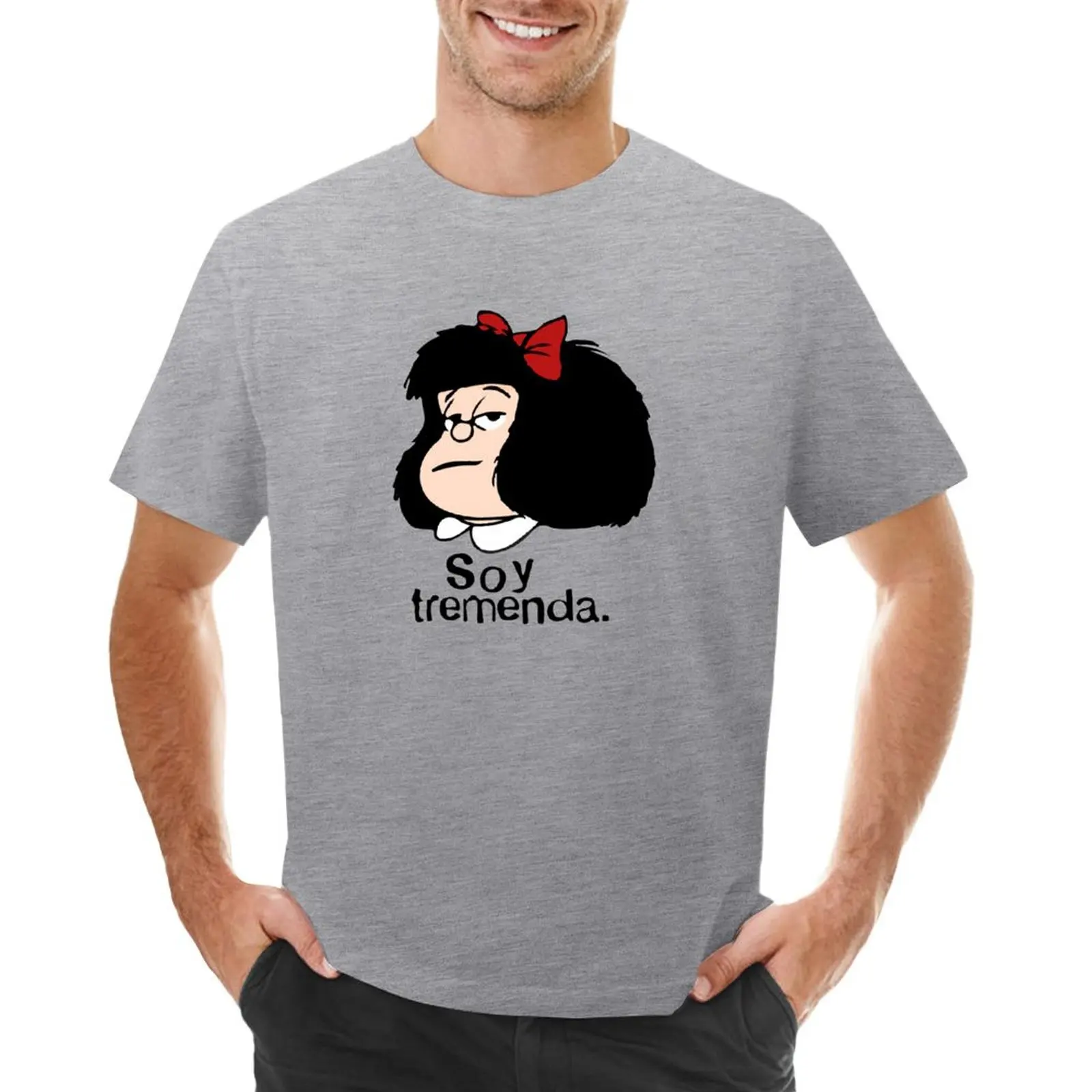 MAFALDA AM TREMENDA QUINO COMIC ARGENTINO T-shirt tops sublime hippie clothes aesthetic clothes mens t shirt graphic