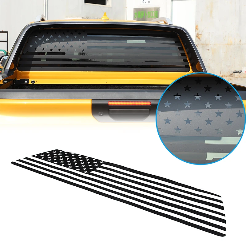 For Ford Ranger 2023+ PVC black car styling car rear glass window pull-up film sticker car decoration protection accessories