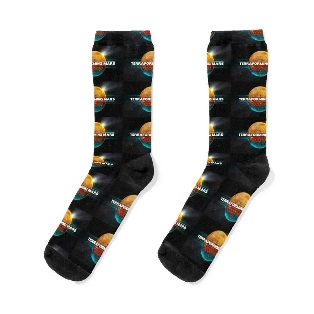 terraforming mars Socks man floral basketball ankle Men's Socks Women's