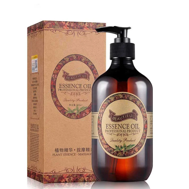 500ml Ginger Heat Massage Essential Oil Whole Body Heat Push To Take Cold Tongluo Scraping Body Oil Promote Metabolism