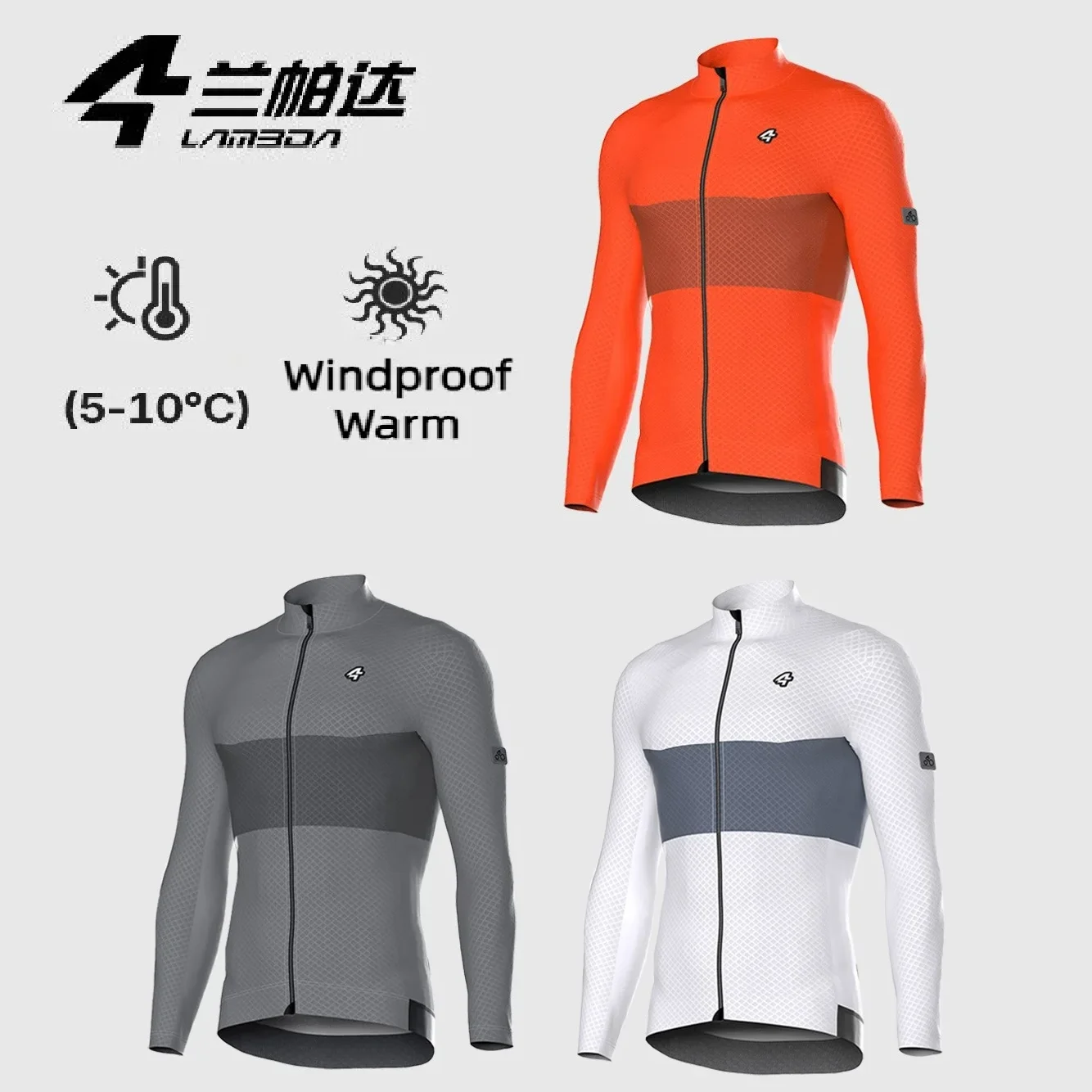 

Lameda Men Winter Cycling Tops Fleece Warm Windproof Long Sleeve Men's Tops Road Mountain Bike Jacket