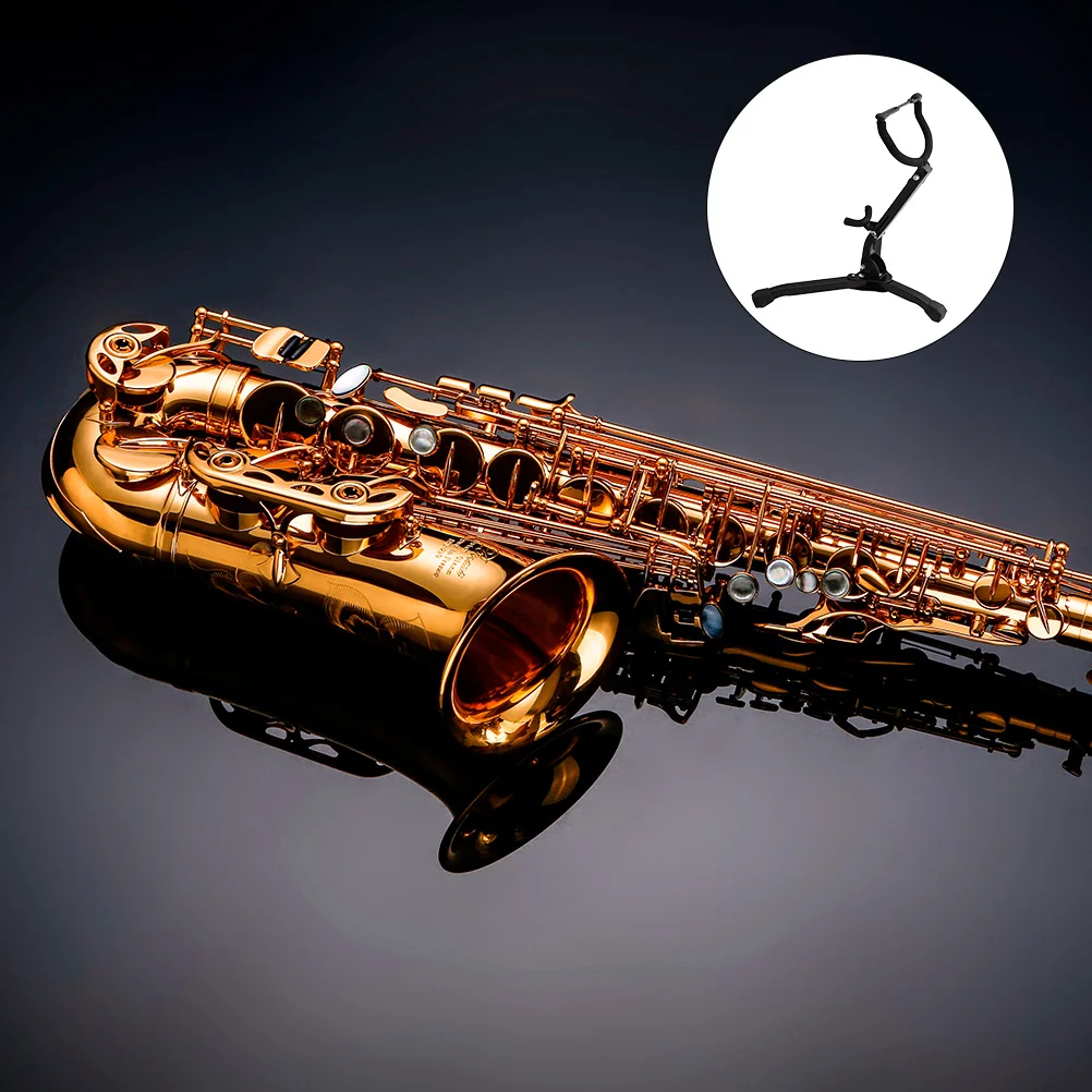 

Tenor Saxophone St Display Rack Ground Tripod Holder Portable Storage Foldable Premium Material Protect Instruments Stable