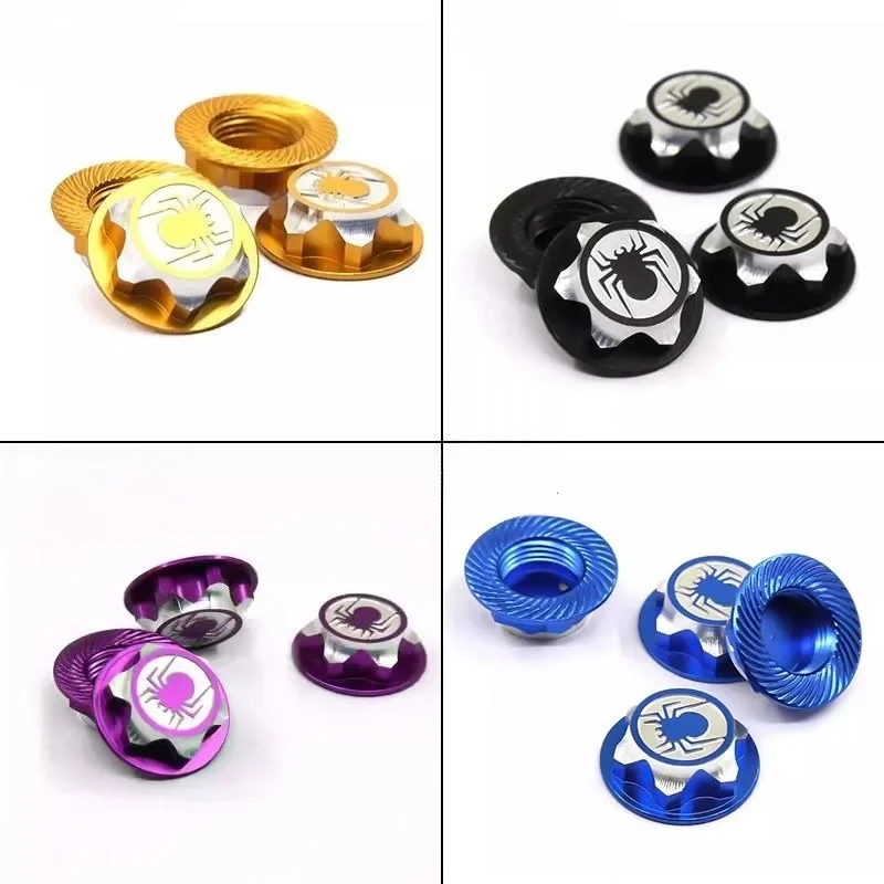 

RS RC 4pc/lot Aluminium Wheel Hub Cover Antidust Cover 17mm HEX Nut For RC 1:8 Model Car Anti-skid Wheel Cover