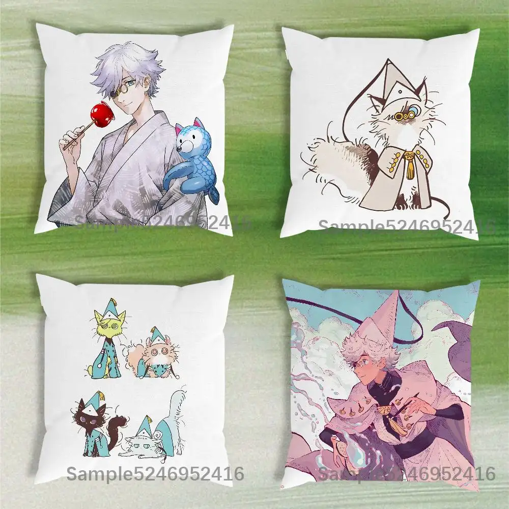 W-Witch Hat Atelier Cushion Cover Pillow Cover Decor Pillowcase Printed Cushion Case For Couch