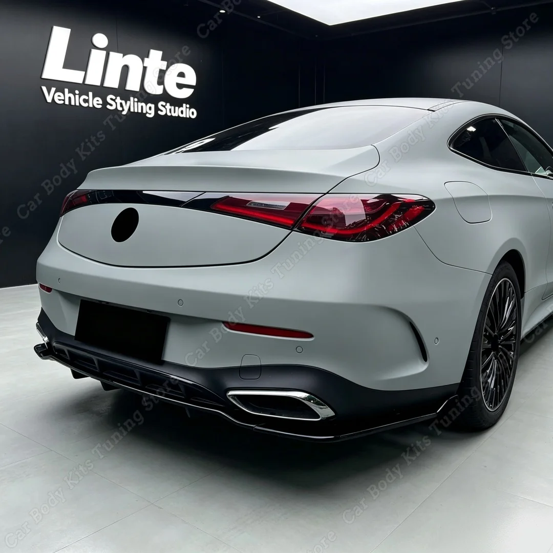 Rear Bumper Valance For Mercedes Benz CLE Coupe C236 260 300 220d AMG Line 2024 2025 2026 ABS Spoiler Splitter Body kit Tuning