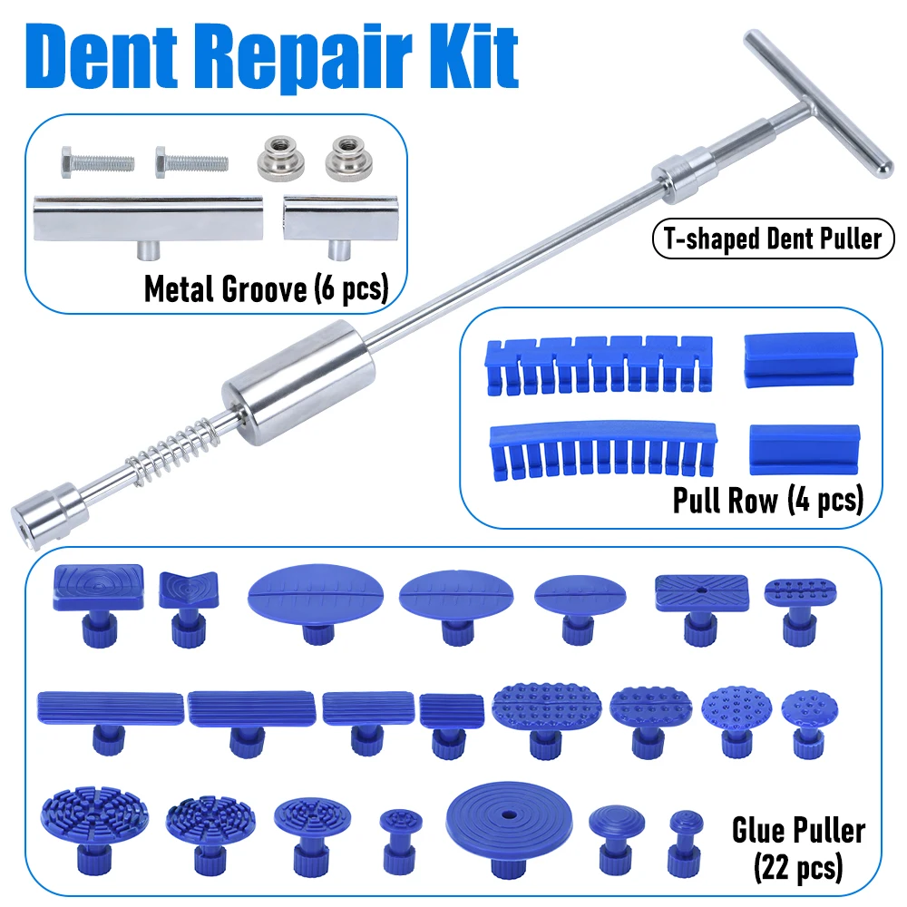

Tools Slide Hammer Glue Tabs Tools Car Paint-Free Dent Repair Tool Kits Dent Puller Sheet Metal Dent Repair Tool PQY-GJ037B