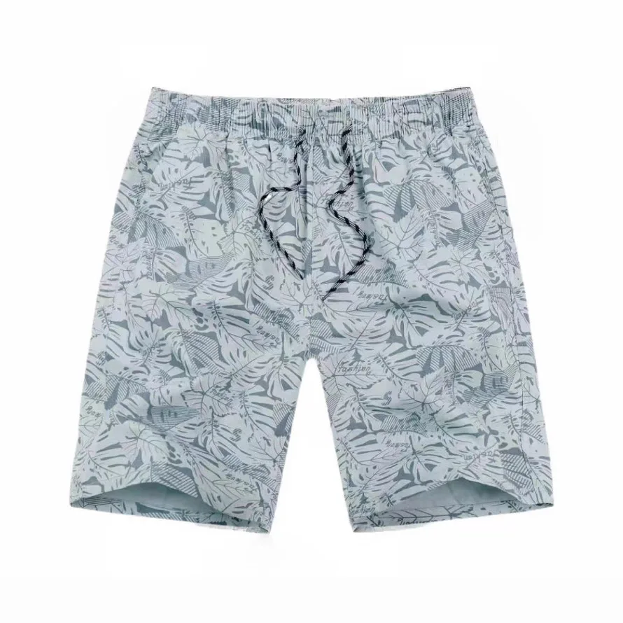 Summer Cotton Beach Shorts Men, Loose Fit Printed Casual Shorts, Five-Point Pants For Home And Outdoor Wear