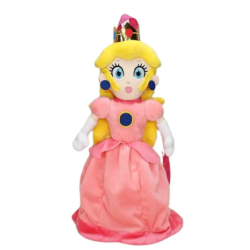 

Super Mario Bros. Wonder Princess Peach Backbag Stuffed Animal , Odyssey Cartoon Game Character Backpack Plush Toy Knapsack Bag