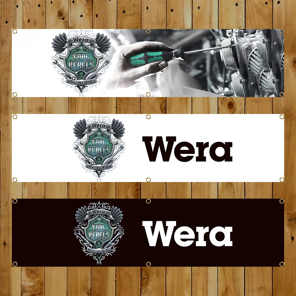 60x240cm weras Tool Banner Flag logo Chainsaws Polyester Printed Electrician Banner For Decor flag banner Hand Powel Tools