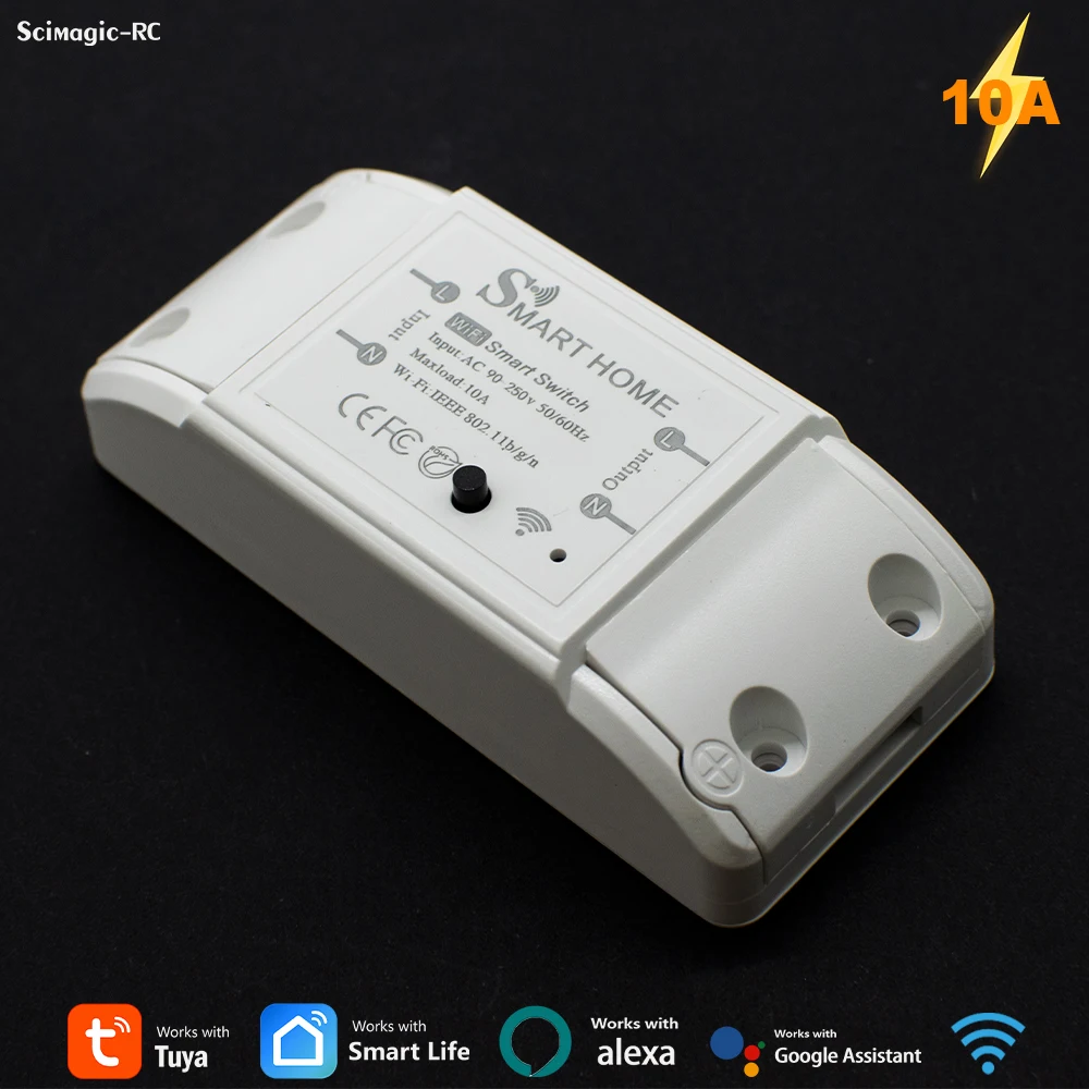 Tuya WiFi Smart Switch APP Wireless Controller 90-250V 220V Universal Breaker Timer Smart Leben Arbeit Schalter