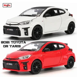 Maisto 1:24 New style 2021 Toyota GR Yaris Highly-detailed die-cast precision model car Model collection gift