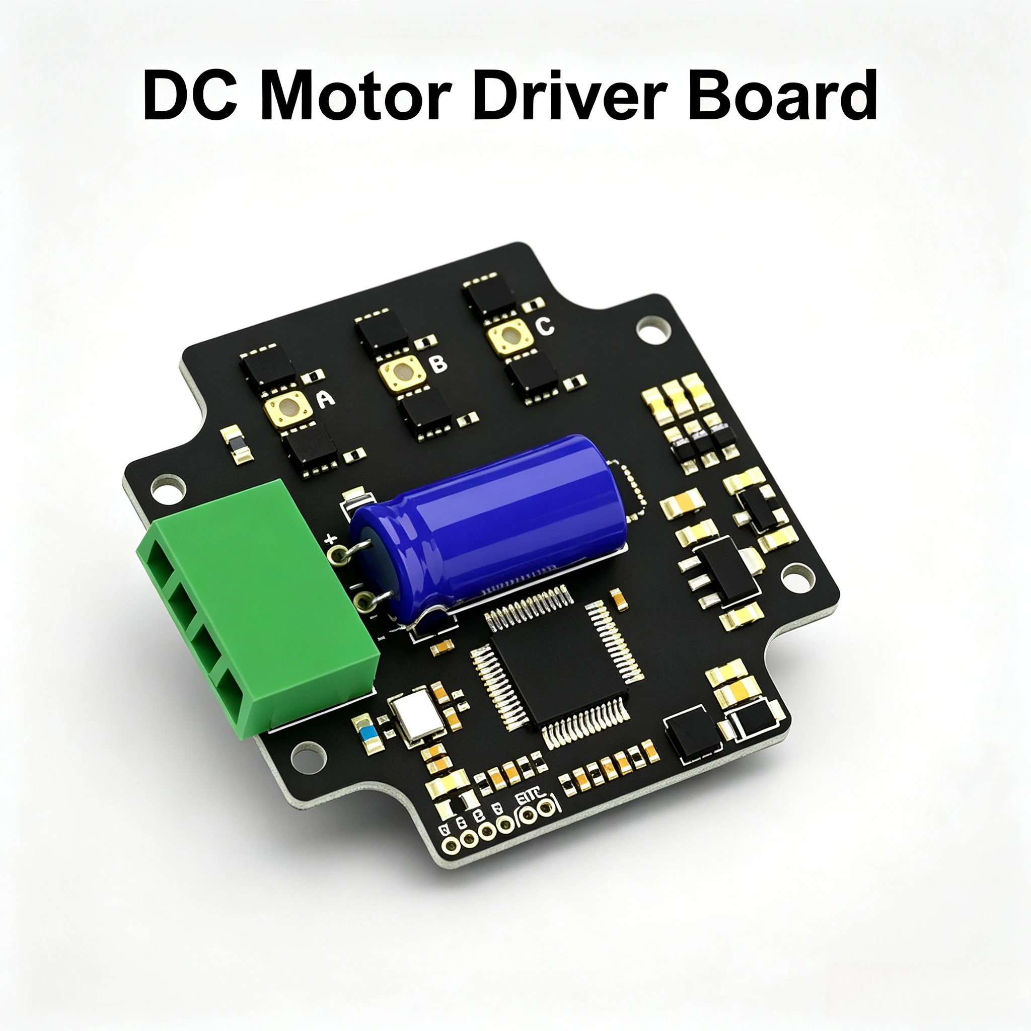 Open Source Brushless Motor Driver Board, Integrated Low Voltage Servo Controller BLDC Drive Module for Robot Automation DIY