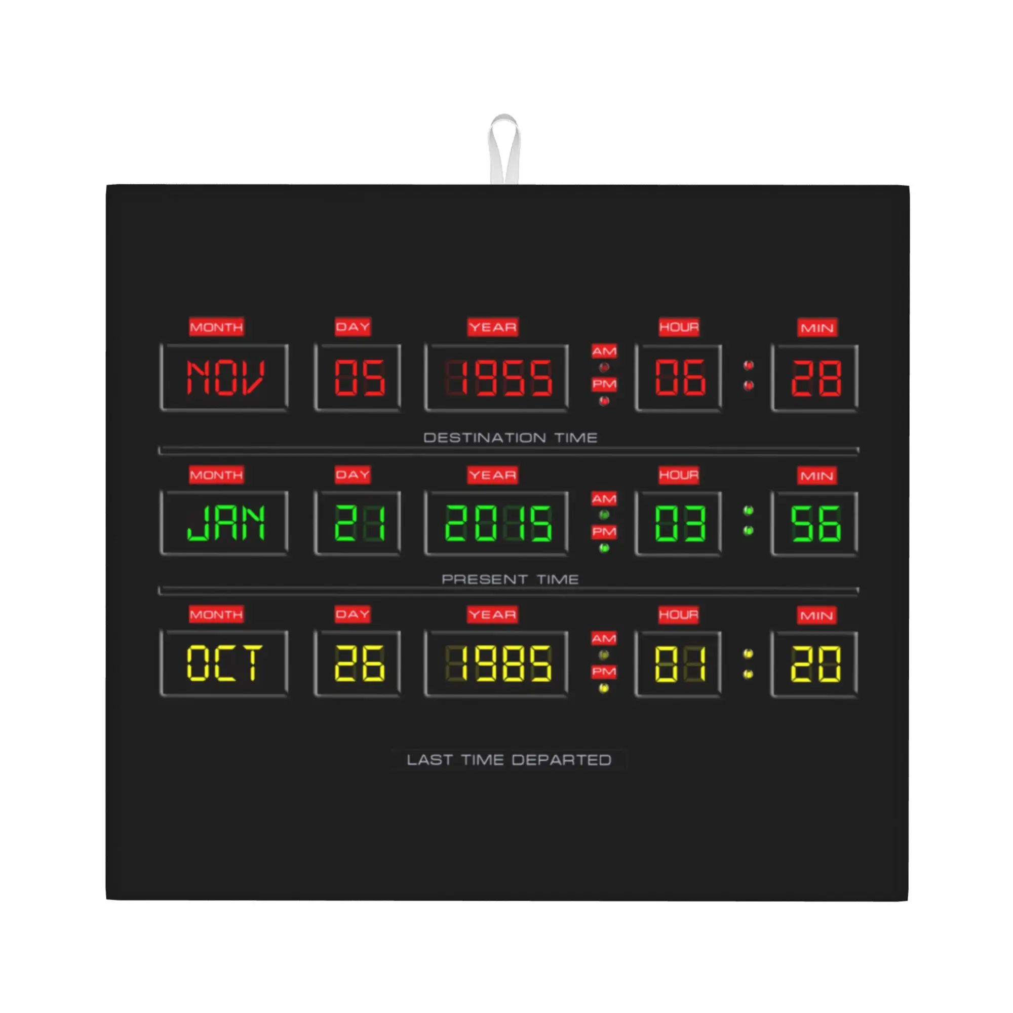 Movies Race Cars Back To The Future Non Slip Kitchen Counter Protector Mat Barware Tableware Reusable Drying Mat For Kitchen