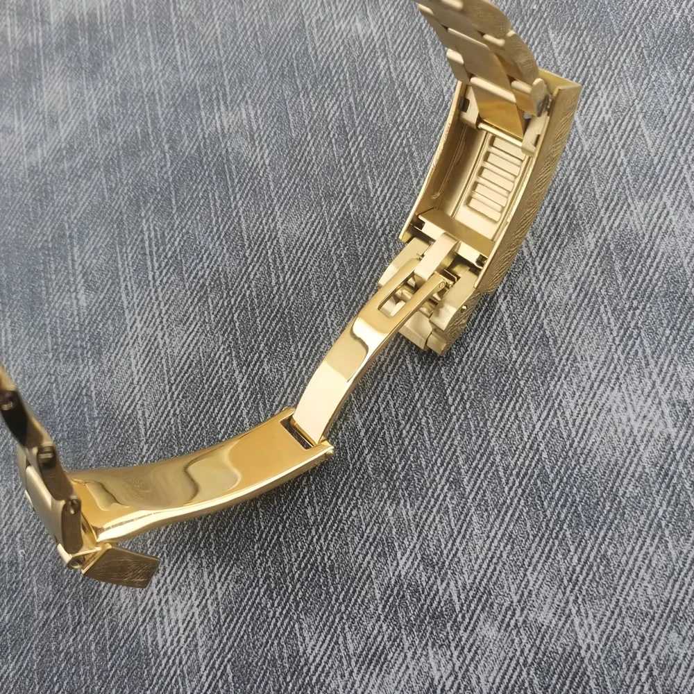 36mm/39mm DEBERT Cassa in oro quadrante sterile NH35 Orologi meccanici da uomo NH35A Orologio automatico da uomo Bracciale presidenziale LOGO