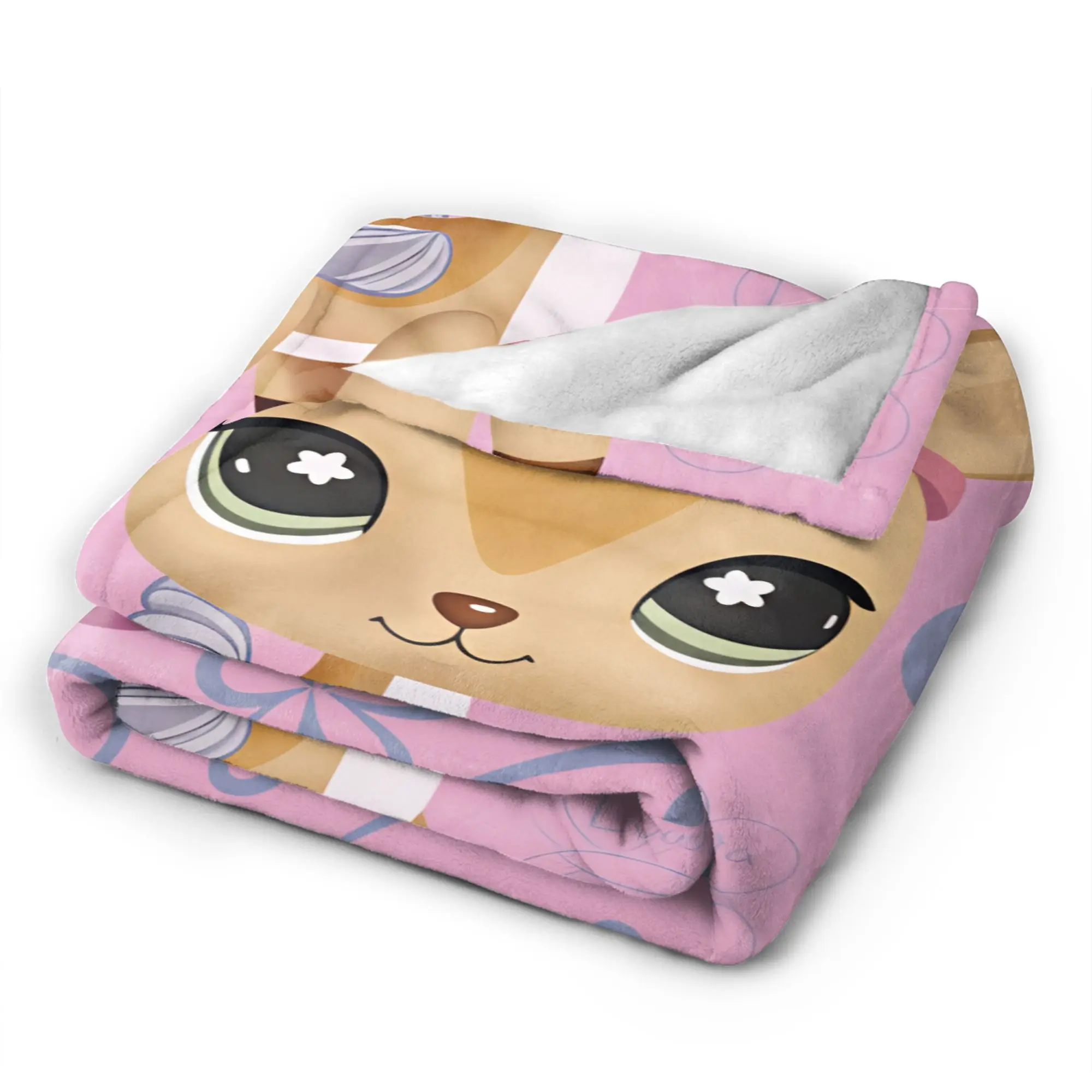 Warm Comfy Throw Blanket Travel Car Littlest Pets Shops Blankets  Flannel Bedspread For Living Room Trend Sofa Bed Cover