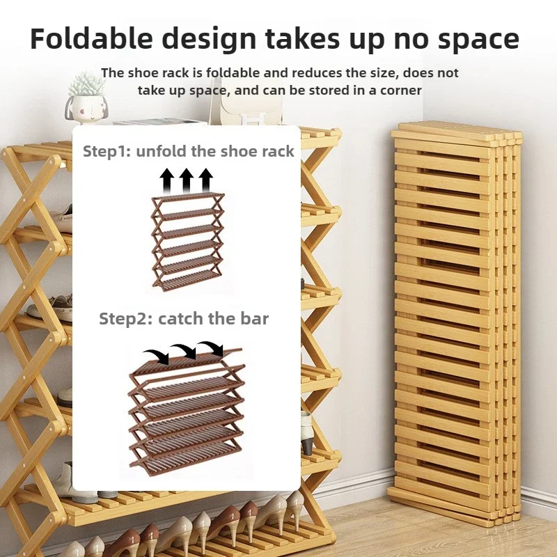 تركيب مجاني في عتبة باب المنزل، منزل تأجير بسيط متعدد المستويات، خزانة أحذية، تخزين عنبر، رف أحذية قابل للطي