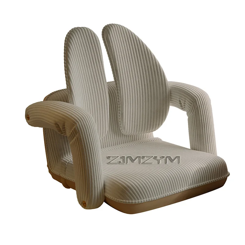 Adjustable Angle Beanbag Leisure Chair for Balcony Bay Window Tatami Folding Back Lazy Chair Furniture，Recliners
