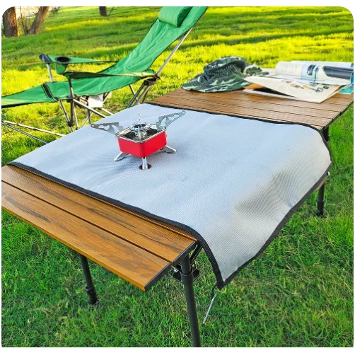 Camping Fireproof Cloth BBQ Grill Mat Flame Retardant Mat for Camping Stoves of Hot Tent Outdoor Fire Pit Protective Mat