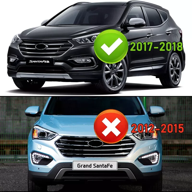 Fog Light Assembly For Hyundai Santa Fe Sport 2017-2018 Left Right LED Front Drving Fog Light Lamp Automotive Driving Lights