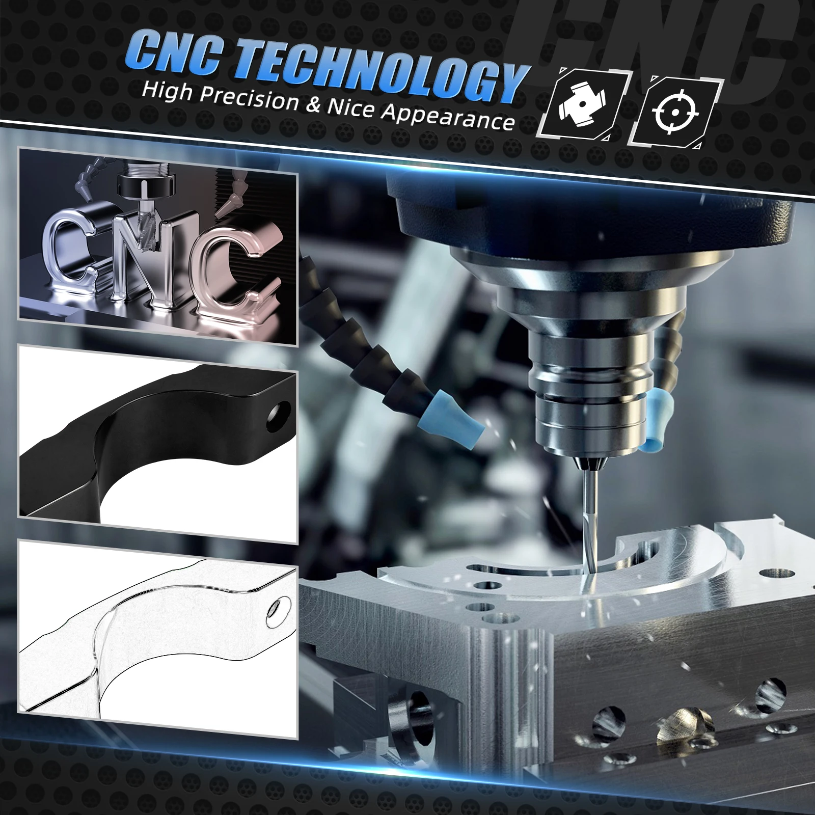 UTV X3 verstärkte Lenkgetriebe-Montageplatte für Can-Am Maverick X3 Max R RR 4x4 2017–2021 Aluminiumlegierung 709402021 – Detail 3