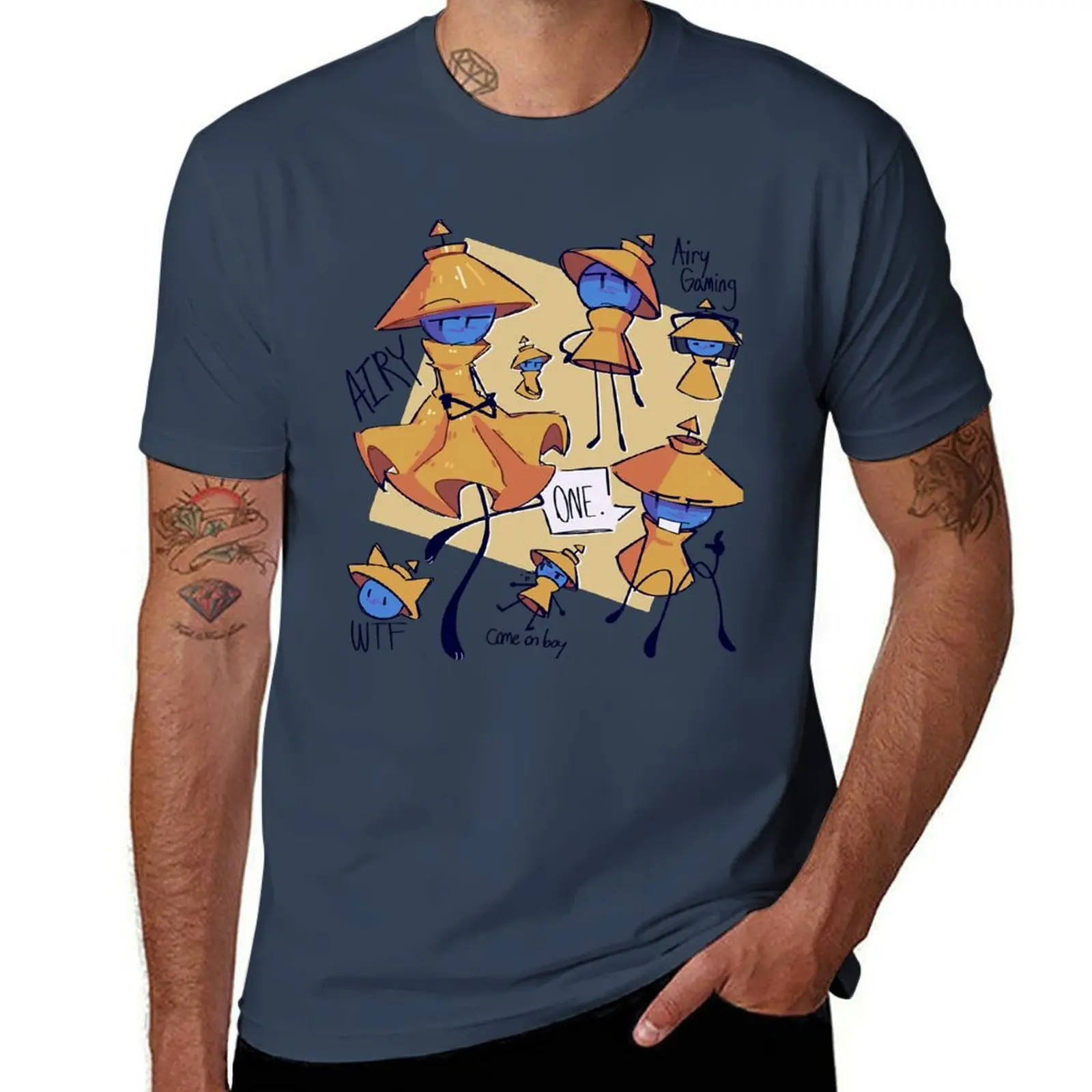 

Hfjone Onehfj Funny T-Shirt Stylish Print Short Sleeve Tee