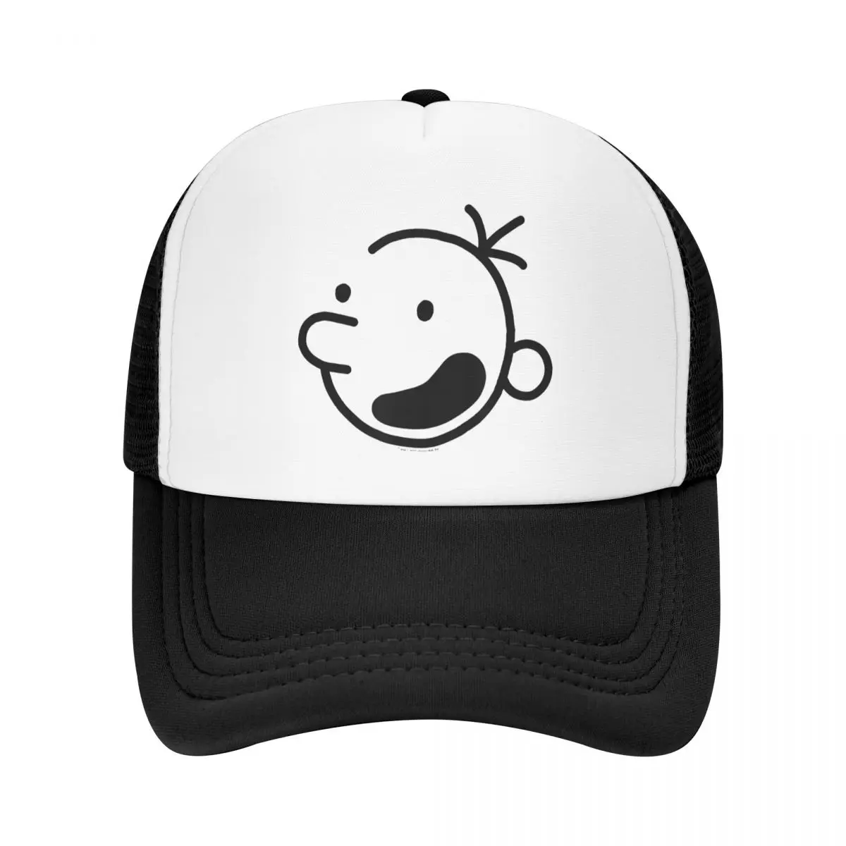 Wimpy Kid Head Loded Diper Mesh Baseball Cap Outdoor Trucker Cap Diary of a Wimpy Kid Hats Breathable Snapback Caps Racing Cap