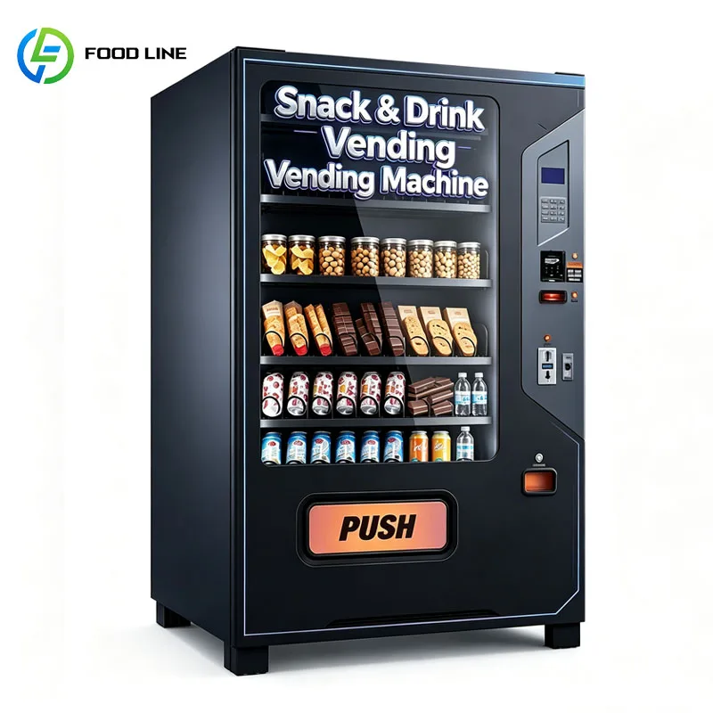 Cold Beverage Vending Machine Juice Soda Snack Automatic Dispenser Refrigerated Convenience Store Customized