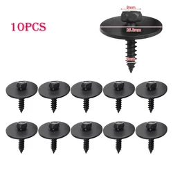 8mm Self Drilling Tapping Screw Hex Washer Head For BMW For Mercedes Self Tapping Bolt License Plate Screws Black 2019900536