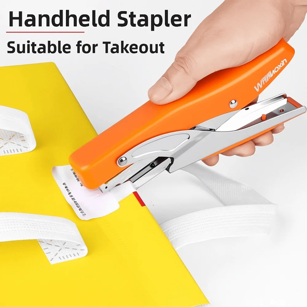 Easy-Use Multifunction Labor-Saving Stapler Portable Anti-slip Heavy Duty Stapler Hand Operated Metal Desktop Stapler Business