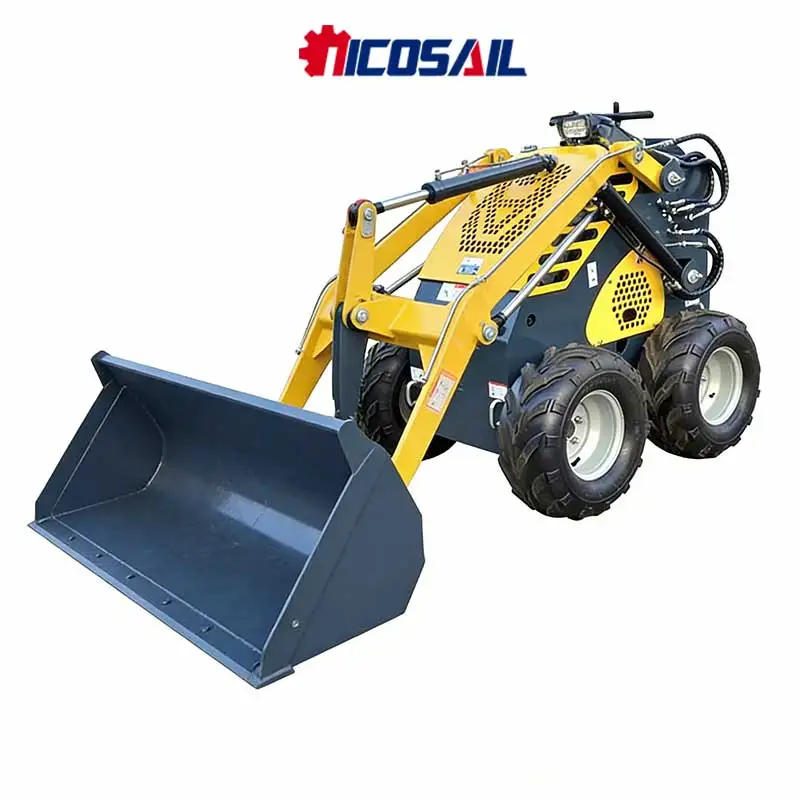 

Customized cheap mini skid steer loader with diesel track type working experience and fast usability