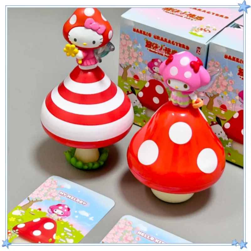

Genuine Sanrio Mushroom Elf Blind Box Trend Play Toy Exquisite Home Decorations Cute Birthday Gifts Mysterious Surprise Box