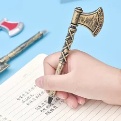 Quality 2 Pcs Personality Axe Shovel Shapes Writing Pen Korean Stationery Creative Ballpoint Pens