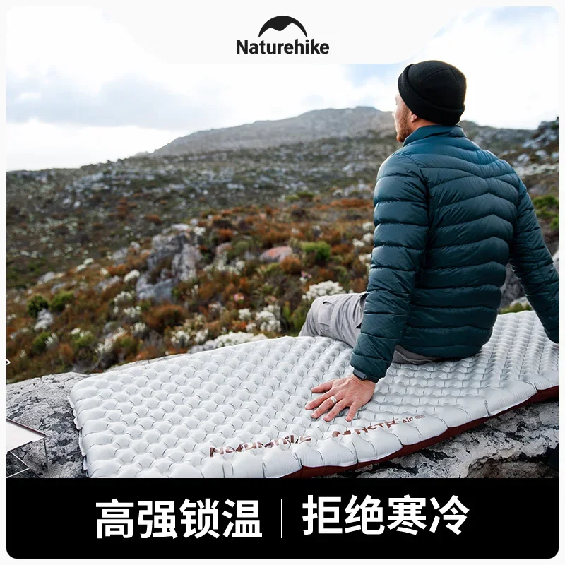 Naturehike Camping Ultralight 5.8 R value Inflatable Mattress Outdoor Keep Warm Moisture-Proof Mat Air Cushion CNH22DZ016