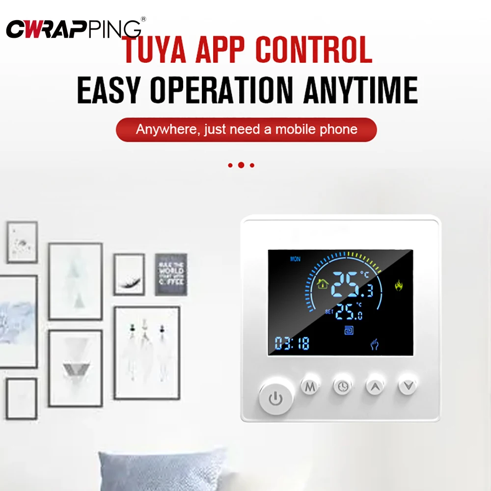 

Wi-Fi умный дом беспроводной термостат кондиционер термостат пол с подогревом Zigbee Moes комнатный термометр аксессуары