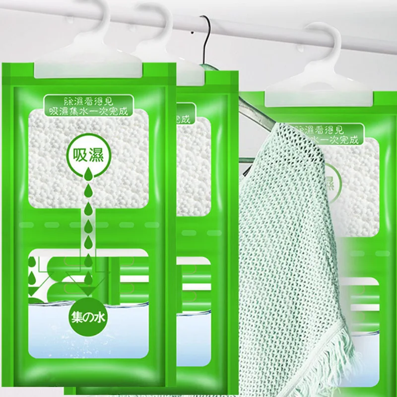 5/3/1Pcs Moisture Absorber Hanging Bag Moldproof Wardrobe Antihumidity Bags Dehumidification for Closet Bedroom Bathroom Indoor