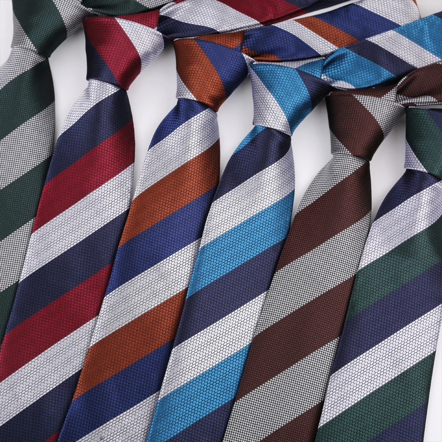Neue männer Krawatte Luxus Klassische Streifen 8 cm Jacquard Krawatte Krawatte Für Männer Business Hochzeit Party Täglichen Verschleiß zubehör