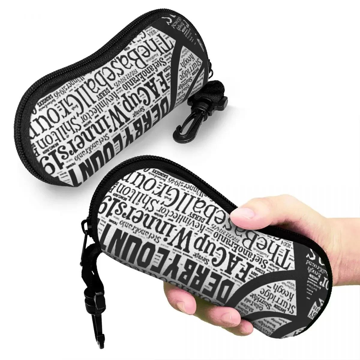 

Derby County Club Shell Glasses Case Protective Sunglasses Box Women Men Soft Eyeglasses Bag Pouch