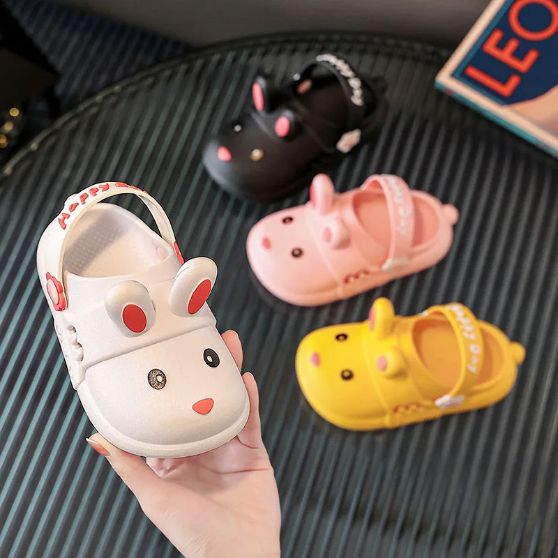 

Summer girls' sandals and slippers fashion outer wear non-slip cute baby girl small daisy children's slippers