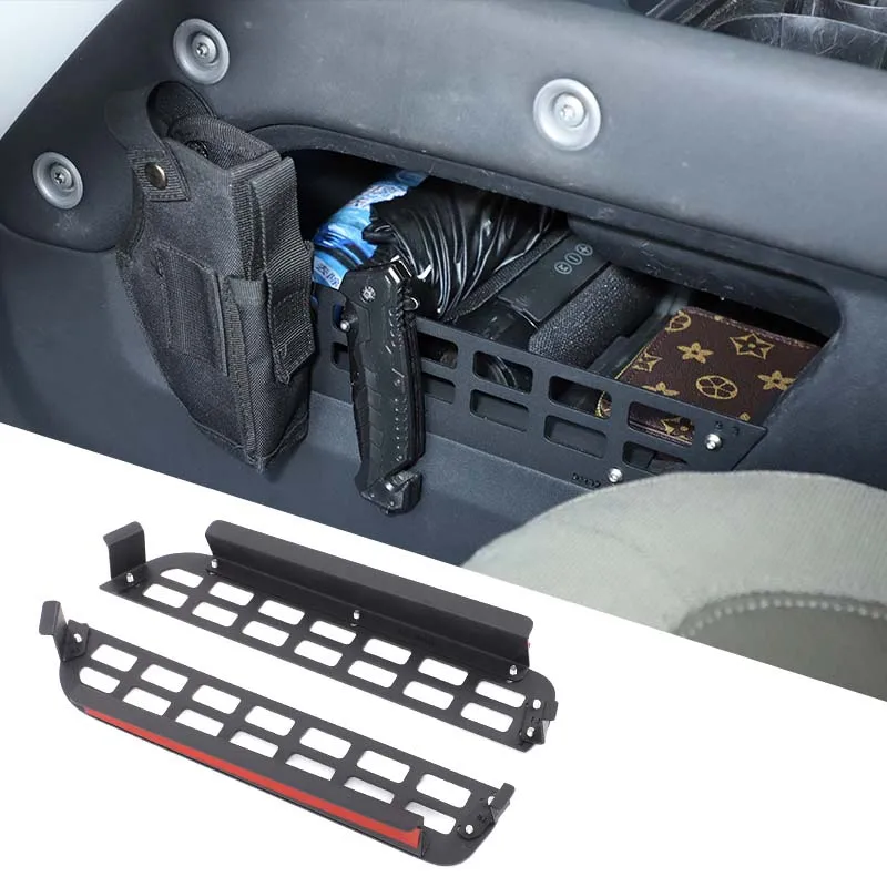 

For 2020+ Land Rover Defender L663 storage baffles on both sides of the lower center console, storage fence, auto accessories