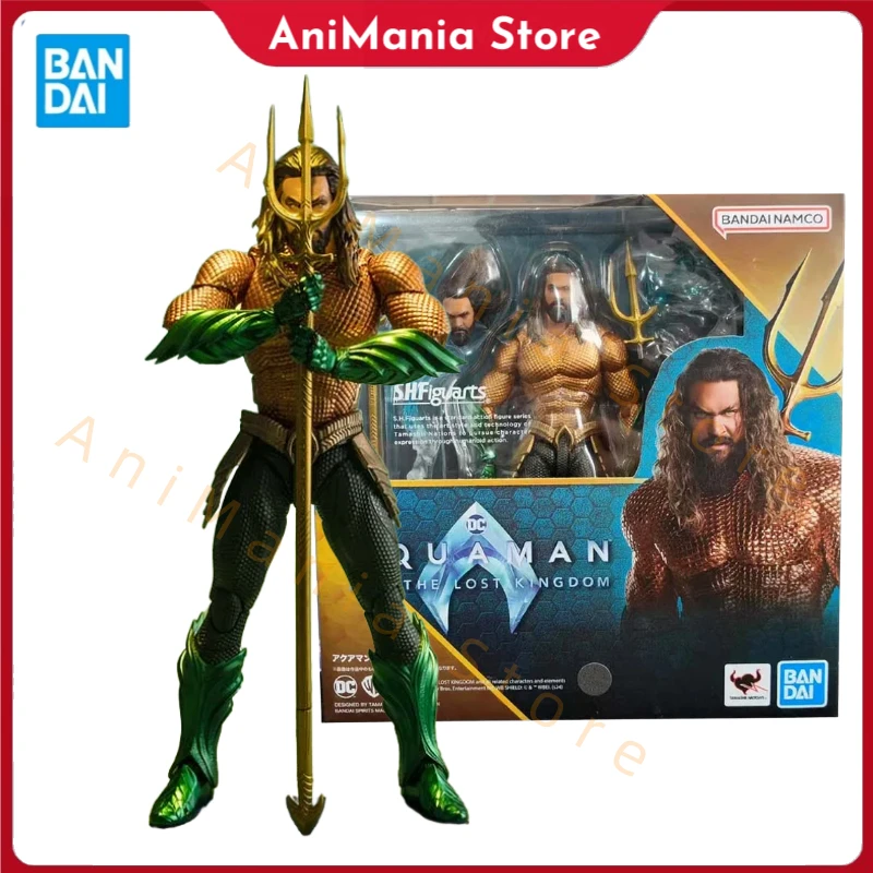 

Bandai Aquaman and the Lost Kingdom Anime Figure SHF Aquaman Action Figure Collectibles Model High Poseability Toys Boys Gift