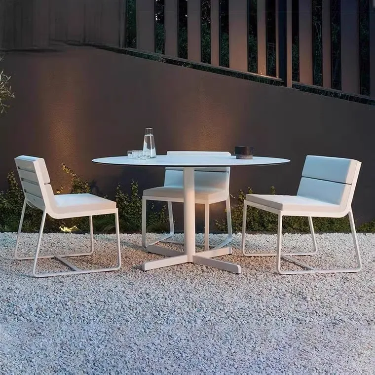 

Outdoor aluminum alloy tables and chairs, modern simplicity, villa furniture