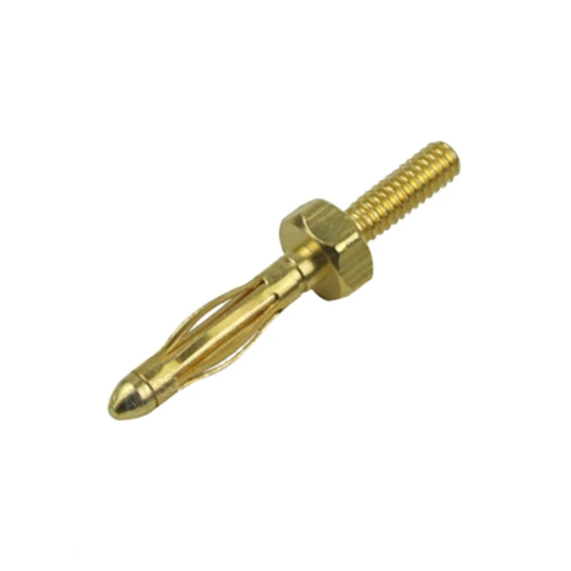 10PCS Amass 28.361 2mm metal plug all copper plated with 24k gold tail thread M2*10 best selling AMASS