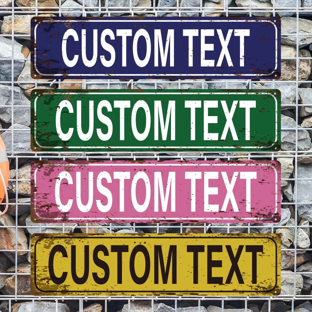 1 Custom Road Sign Deep Corrosion Engraving Process Personalized Exclusive Pattern Customization Ideal Personalized Room Gift