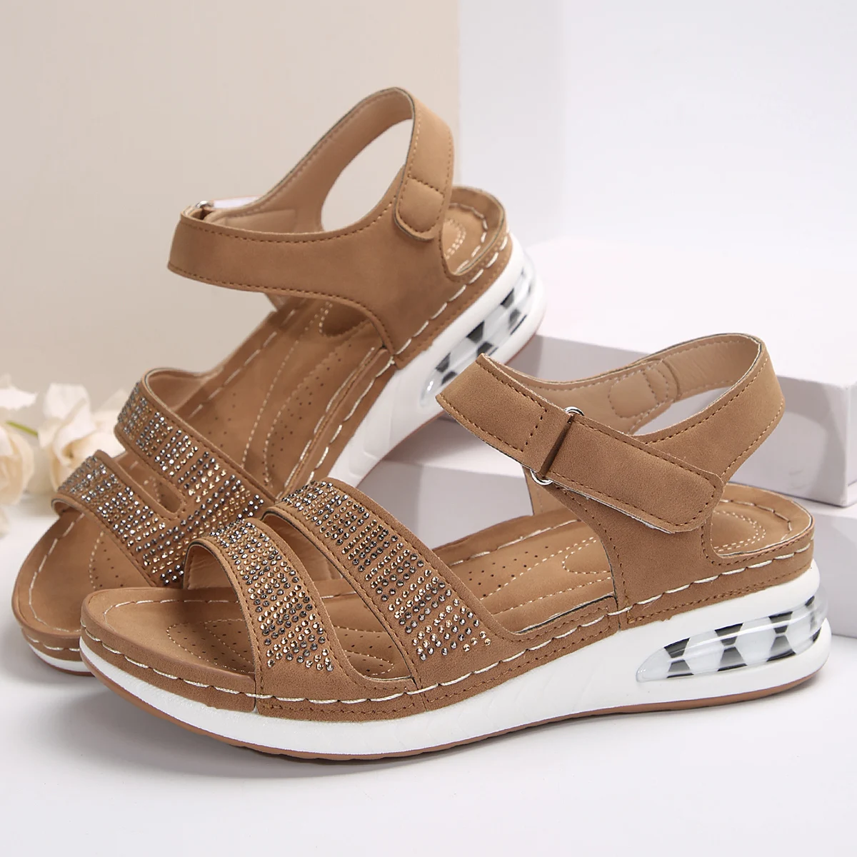 

Women Platform Sandals Summer Shoes Women Wedges Sandals Slides Outdoor Fashion Beach Sandals Increase Flats Zapatos De Mujer