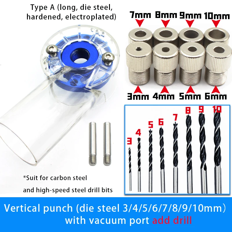 50 Stück/Packung Runde Holzdübel 6*40mm 8*40mm für Schrankbau DIY Holzbearbeitung Dübel-Vorrichtungsset - Selbstzentrierende Bohrführung – Detail 10