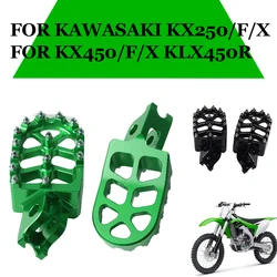 Motorcycle FootRest Footpegs Foot Pegs Pedals For KAWASAKI KX250F KX250 F KX450F KX450 X KLX 450 R KLX450R KX250X KX450X KX 250