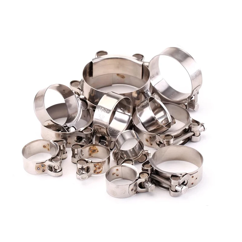 High Quality Stainless Steel Hose Clamp Exhaust Air Water Pipes Durable Sealing Powerful Strength Repair Welding Tools