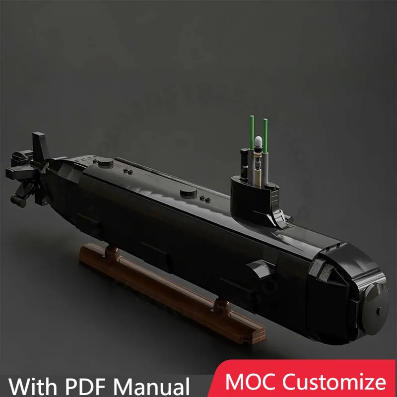 

Подводная лодка класса «Морской волк» серии «Война», 1016 деталей | Модульный конструктор V1 MOC: простая развивающая игрушка-конструктор для самостоятельной сборки, подарок на день рождения