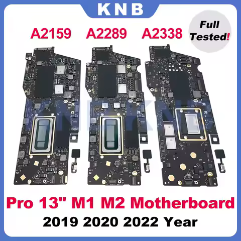Original A2159 A2289 A2338 Motherboard with Touch ID For MacBook Pro Retina 13" i5 i7 M1 Logic Board 2019 2020 2022 Year